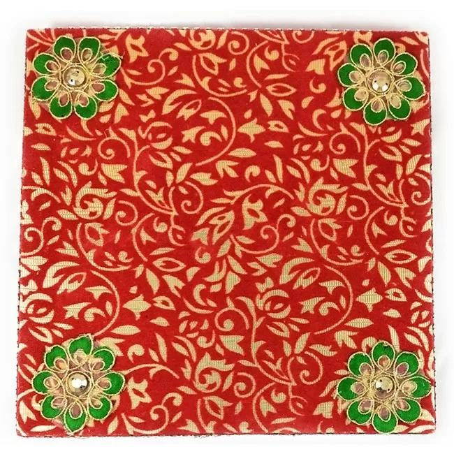 Small Puja Chowki Pata in Wooden Small Puja Chowki Pata in Wooden